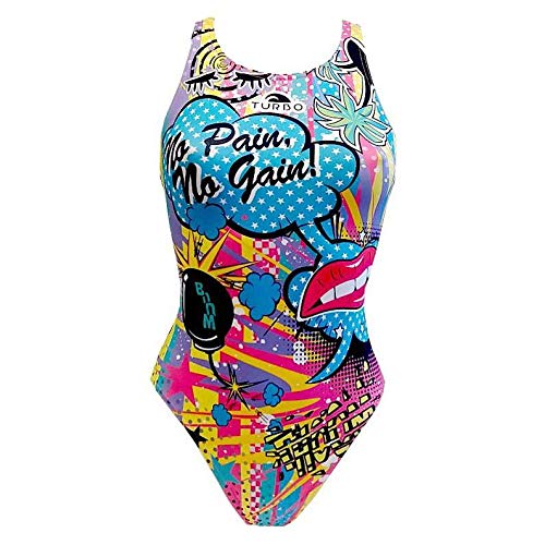 Turbo Damen Crazy Comic Bikini-Unterteile, Bleu Clair, Large von Turbo