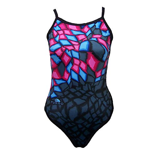 Turbo Badeanzug Damen für Sport und Freizeit 100% chlorbeständig, Größe:42 von TurboTronic By Z-LINE