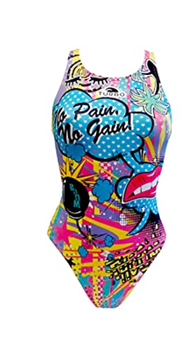 Turbo Damen Crazy Comic Bikini-Unterteile, Bleu Clair, XXXX-Large von TurboTronic By Z-LINE