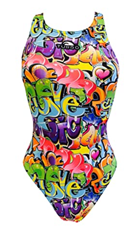 Turbo Damen Graffitti 2016 Bikini-Unterteile, Jaune, XXXX-Large von TurboTronic By Z-LINE