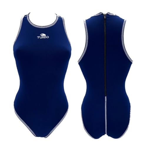 TurboTronic By Z-LINE Turbo Badeanzug mit Reißverschluss für Damen, Farbe:Blau, Größe:42 von TurboTronic By Z-LINE