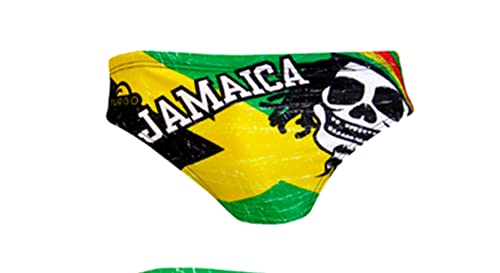 TurboTronic Unisex Jamaica Skull Vintage 2013 Schwimmwindel, Mehrfarbig, XL von TurboTronic