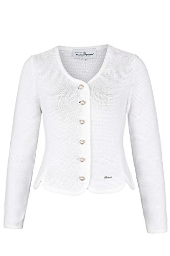 Turi Landhaus Damen Dirndljacke Strick weiß, 005 Weiss, 36 von Turi Landhaus