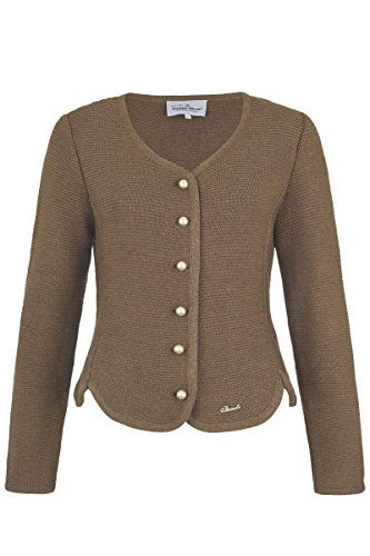 Turi Landhaus Damen Dirndljacke Strick braun meliert, 525 braun meliert, 32 von Turi Landhaus