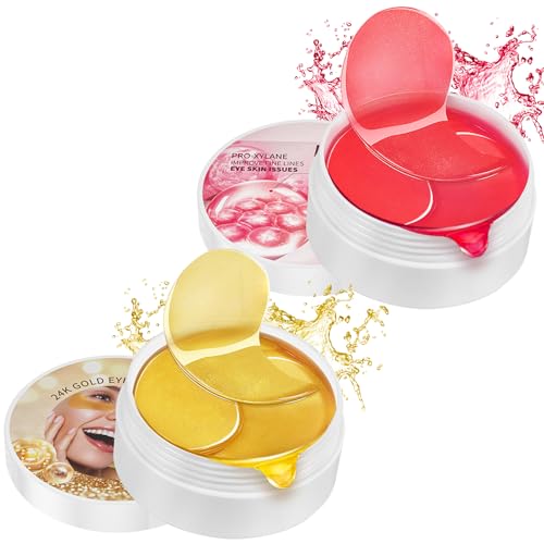 120PCS Augenpads Gegen Augenringe Eye Patches Essence Eyepads Under Korea Patch Kühlende Mask Augenmasken Hyaluronsäure Collagen Pad Anti Falten Kollagen Unteraugen Hydrogel Pads für Alle Hauttypen von Turiueba