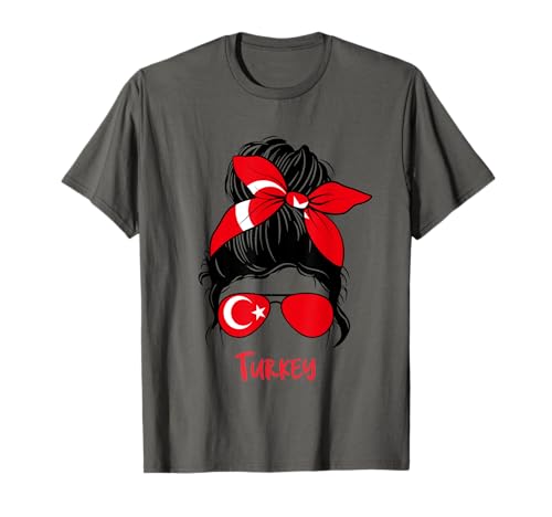Türkei Bandana Mädchen Türkische Flagge Rot Sonnenbrille Republik T-Shirt Türkei Bandana Mädchen Türkische Flagge Rot Sonnenbrille Republik T-Shirt von Turkey Girl Turkish girl Turkey woman flag