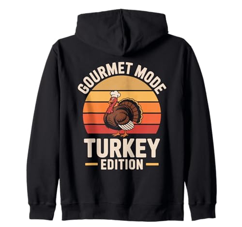 Gourmet Modus Truthahn Edition Retro Jagdsaison Herren Türkei Kapuzenjacke Gourmet Modus Truthahn Edition Retro Jagdsaison Herren Türkei Kapuzenjacke von Turkey Hunting Turkeys Thanksgiving Turkey Bird