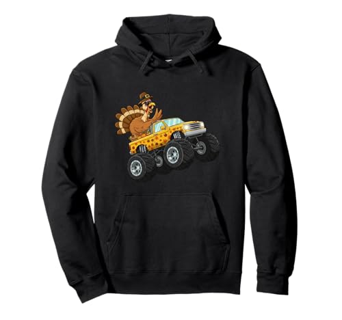 Lustiges Erntedankfest Truthahn Reiten Monster Truck Jungen Kinder Pullover Hoodie Lustiges Erntedankfest Truthahn Reiten Monster Truck Jungen Kinder Pullover Hoodie von Turkey Monster Truck Thanksgiving Day Clothings Mj