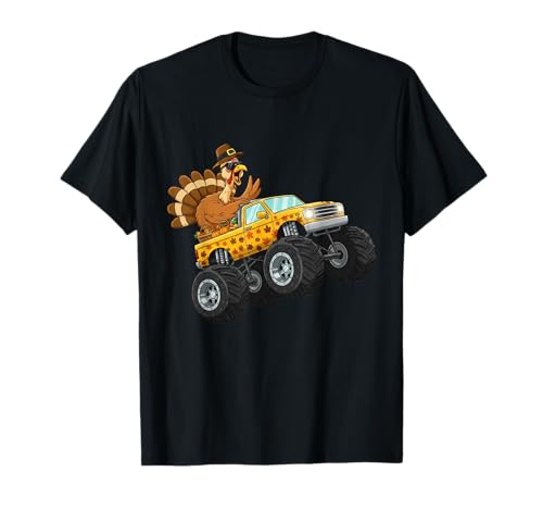 Lustiges Erntedankfest Truthahn Reiten Monster Truck Jungen Kinder T-Shirt Lustiges Erntedankfest Truthahn Reiten Monster Truck Jungen Kinder T-Shirt von Turkey Monster Truck Thanksgiving Day Clothings Mj