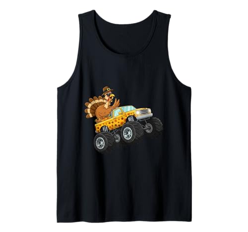 Lustiges Erntedankfest Truthahn Reiten Monster Truck Jungen Kinder Tank Top Lustiges Erntedankfest Truthahn Reiten Monster Truck Jungen Kinder Tank Top von Turkey Monster Truck Thanksgiving Day Clothings Mj