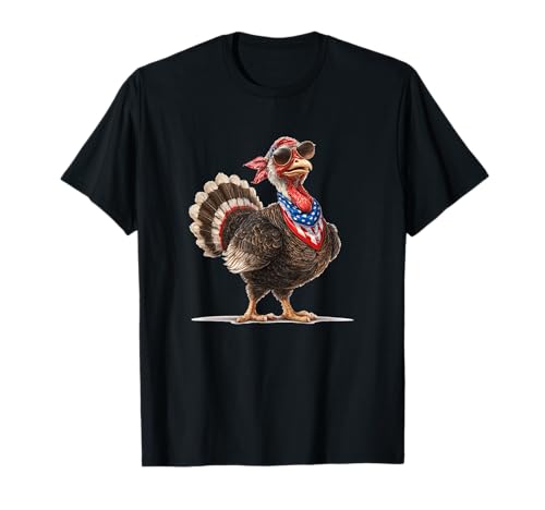 Hübsche Truthahn mit auffälliger Sonnenbrille für Jungen und Mädchen T-Shirt Hübsche Truthahn mit auffälliger Sonnenbrille für Jungen und Mädchen T-Shirt von Turkey Outfit