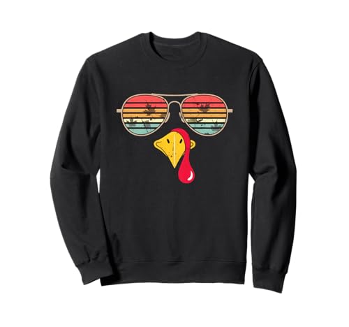 Cooles Truthahn-Gesicht mit Sonnenbrille, lustiges Erntedankfest für Jungen Sweatshirt Cooles Truthahn-Gesicht mit Sonnenbrille, lustiges Erntedankfest für Jungen Sweatshirt von Turkey Sunglasses Vintage Thanksgiving