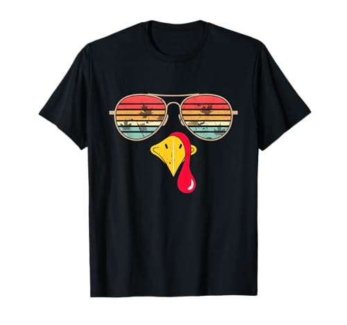 Cooles Truthahn-Gesicht mit Sonnenbrille, lustiges Erntedankfest für Jungen T-Shirt Cooles Truthahn-Gesicht mit Sonnenbrille, lustiges Erntedankfest für Jungen T-Shirt von Turkey Sunglasses Vintage Thanksgiving