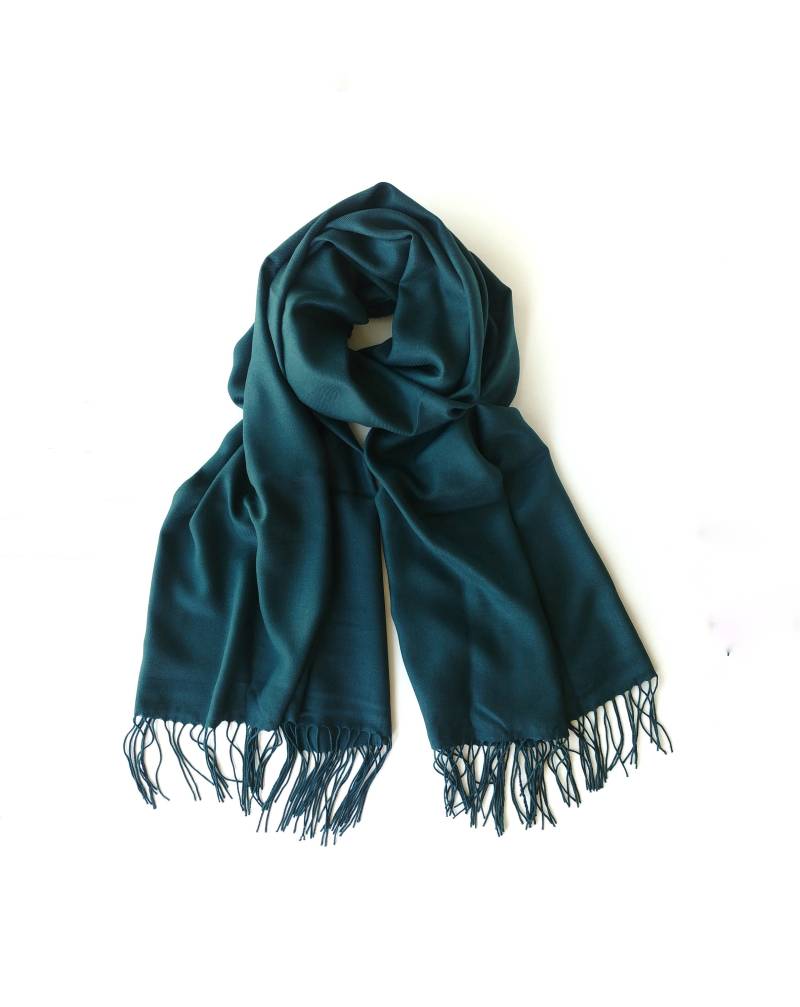 Smaragd Grün Pashmina Schal Grüner Wrap Brautjungfern Geschenk Hochzeit Brautjungfer Cover Up von TurkishTextileStore