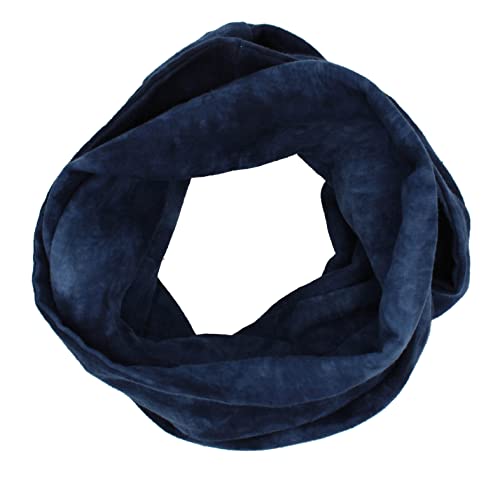 Turnanzug-GymStern Musselin Loop Schal 100% feine Baumwolle ca. 35x130 cm Damenhalstuch Halstuch Damen Frauen (dunkelblau tie-dye) von Turnanzug-GymStern