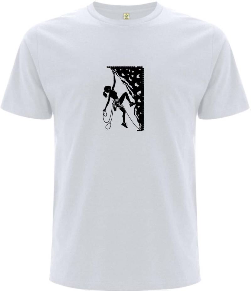 Geschenk Für Männer Klettern Kletterer Sportklettern Bergsteiger Felsklettern Bouldern Climbing Shirt Print Schwarz Weiß Bedruckt Im Allgäu von Turnbeutelfabrik