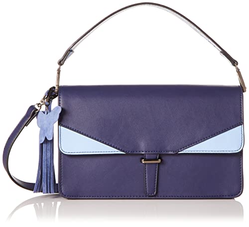 Turned Love Damen Crossover Handtasche, Blaue, 26 x 16 x 9 cm (Länge x Höhe x Tiefe) von Turned Love