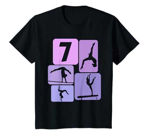 7. Geburtstag Mädchen Turnerin Tänzerin 7 Jahre Turnen T-Shirt von Turnen Geschenke Mädchen Geburtstag Tanzen