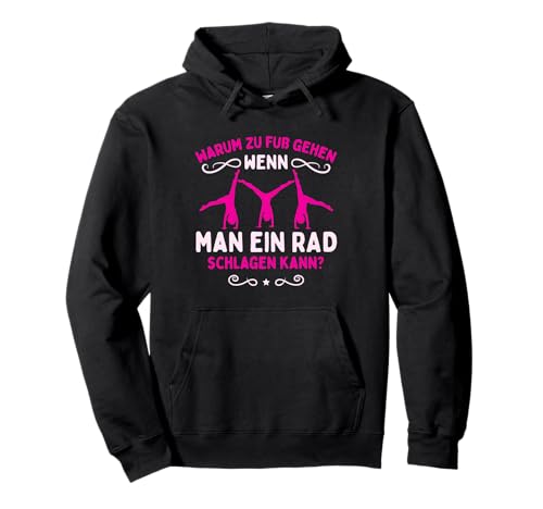 Turnerin Mädchen Turnen Wenn Man Ein Rad Schlagen Kann Pullover Hoodie von Turnen Gymnastik Turnerin Geschenk