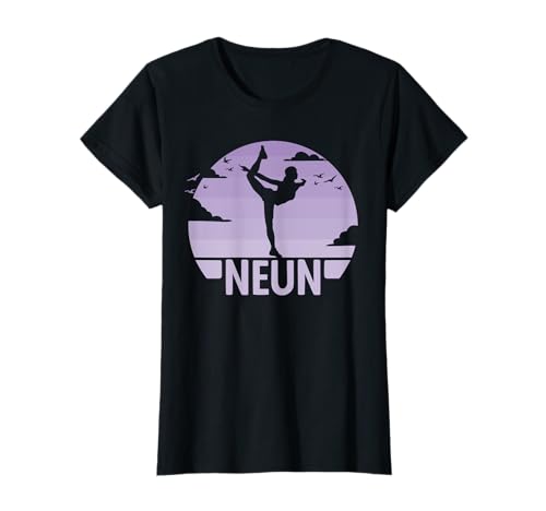 9. Geburtstag Turnerin Tänzerin 9 Jahre Mädchen Turnen T-Shirt von Turnen und Tanzen Geschenke Mädchen Geburtstag