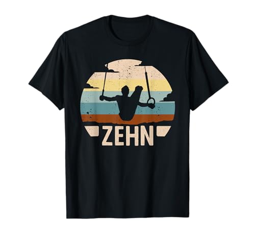 10. Geburtstag Turner Gymnastik 10 Jahre Jungen Turnen T-Shirt von Turner Geschenke Jungen Geburtstag Geräteturnen