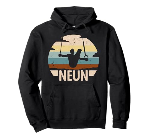 9. Geburtstag Turner Gymnastik 9 Jahre Jungen Turnen Pullover Hoodie von Turner Geschenke Jungen Geburtstag Geräteturnen