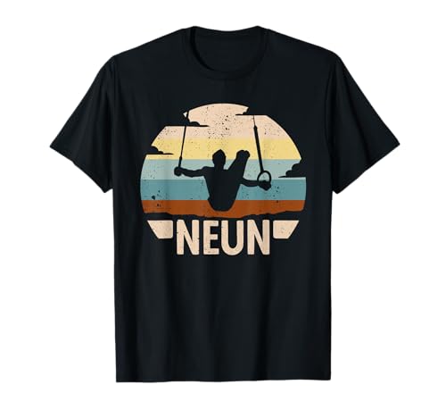 9. Geburtstag Turner Gymnastik 9 Jahre Jungen Turnen T-Shirt von Turner Geschenke Jungen Geburtstag Geräteturnen