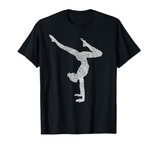Turnerin Gymnastik Handstand Fingerabdruck Mädchen Turnen T-Shirt Turnerin Gymnastik Handstand Fingerabdruck Mädchen Turnen T-Shirt von Turner und Turnerin Gymnastik Turnen im Turnverein