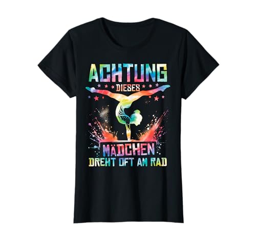 Achtung Dieses Mädchen Dreht Oft Am Rad Turnerin T-Shirt Achtung Dieses Mädchen Dreht Oft Am Rad Turnerin T-Shirt von Turnerin Radschlag Bodenturnen Kunstturnen Design
