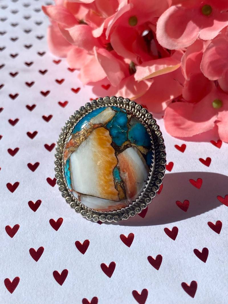 Reda Galvan Mohave Türkis & Sterling Silber Ring Größe 6 von TurquoiseTradersDir