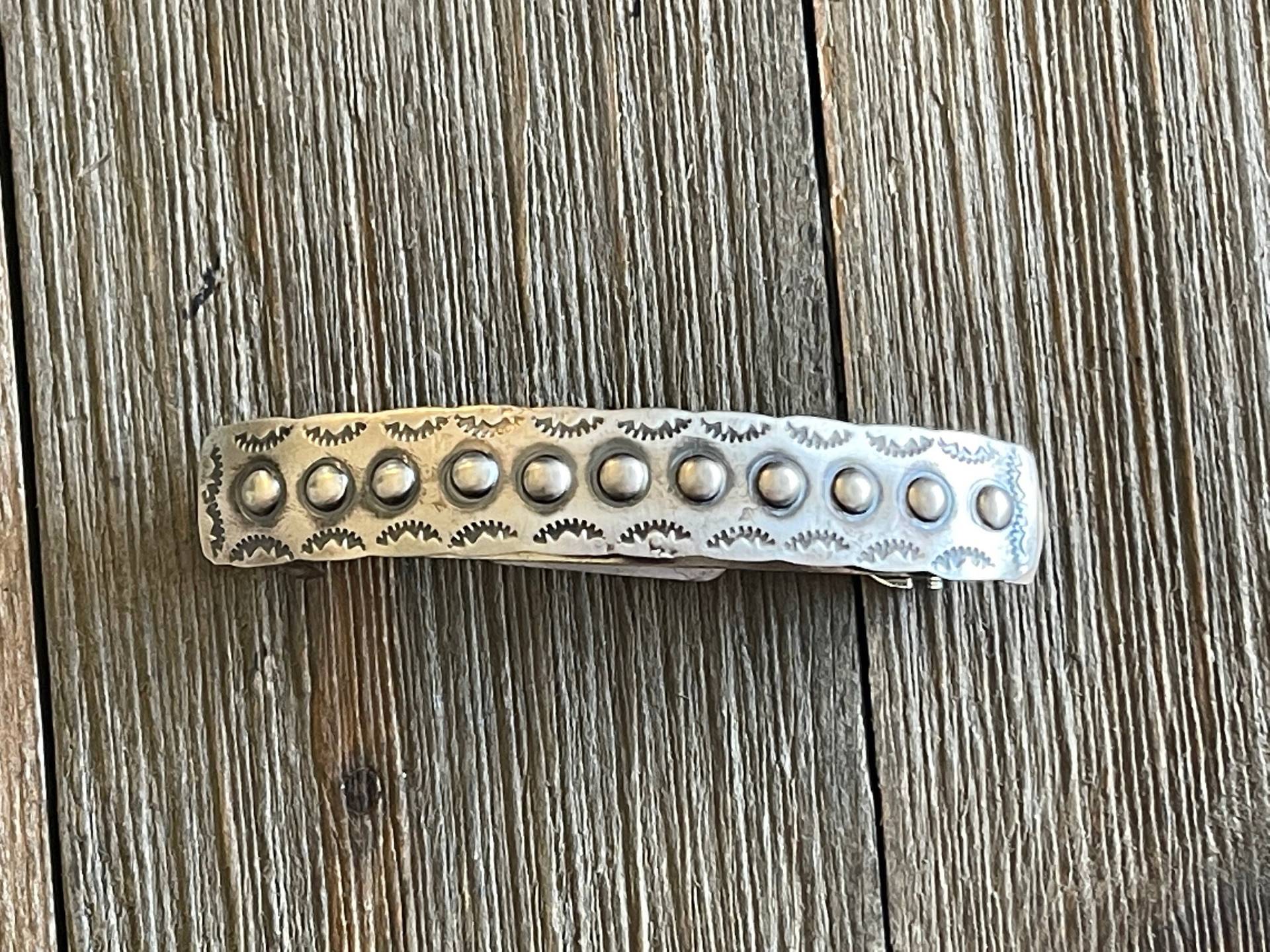 Tim Yazzie Sterling Silber Haarspange von TurquoiseTradersDir
