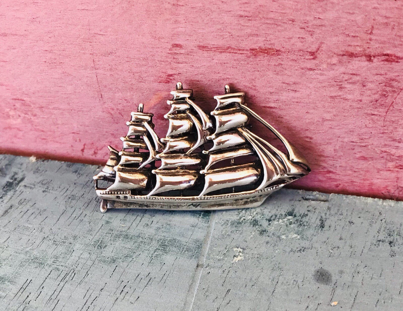 Rentner Cabana Sterling Silber Segelboot Schiff Mast Anhänger 9G Rentner Cabana Sterling Silber Segelboot Schiff Mast Anhänger 9G von TurquoiseTreasuries2