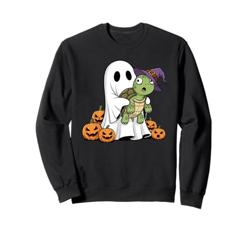 Lustige Geisterschildkröte Kürbis Halloween Kinder Herren Damen Sweatshirt Lustige Geisterschildkröte Kürbis Halloween Kinder Herren Damen Sweatshirt von Turtle Lovers Cute Halloween Outfits for Boy Girl