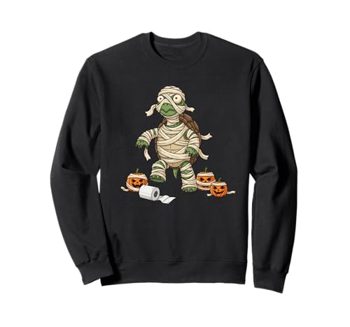 Lustige Schildkröte Mama Kürbis Halloween Kinder Herren Damen Sweatshirt von Turtle Lovers Cute Halloween Outfits for Boy Girl