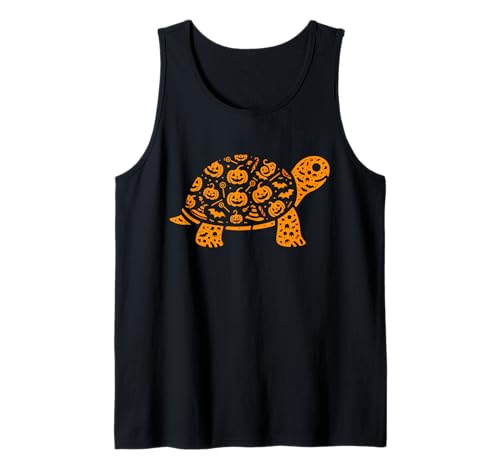 Lustiger Kürbis Schildkröte Süßigkeiten Halloween Herren Damen Kinder Tank Top von Turtle Lovers Halloween Costume For Women Men