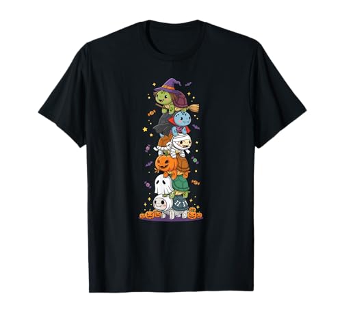 Lustige Schildkröte Hexe Vampir Geist Halloween Kinder Herren Damen T-Shirt Lustige Schildkröte Hexe Vampir Geist Halloween Kinder Herren Damen T-Shirt von Turtle Lovers Halloween Skeleton Mummy Outfits