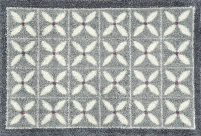 Turtle Mat Fußmatte "Flower Fields Grey" rechteckig 9 mm Höhe Turtle Mat Fußmatte "Flower Fields Grey" rechteckig 9 mm Höhe von Turtle Mat