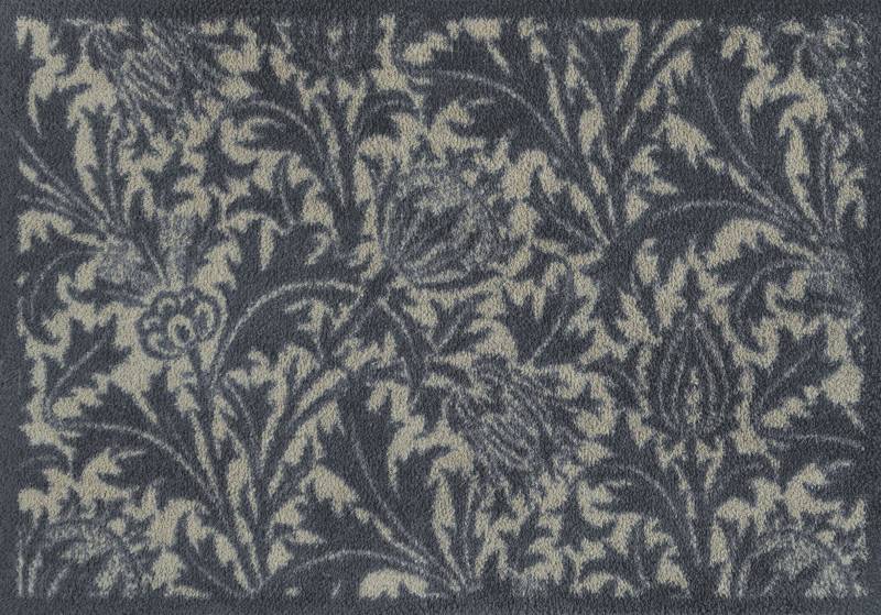 Turtle Mat Fußmatte "Thistle Blue & Gold" rechteckig 9 mm Höhe von Turtle Mat