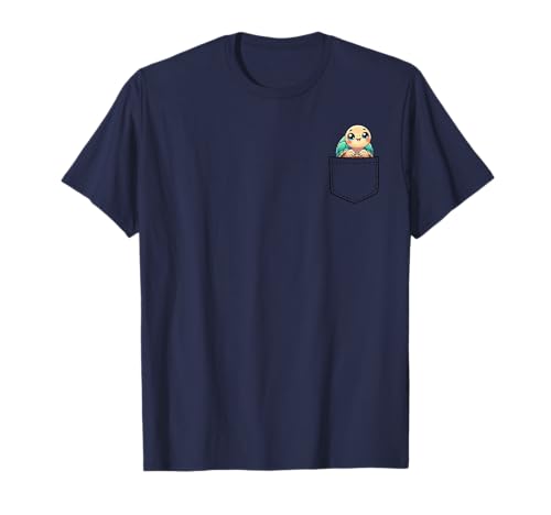 Turtle Pocket Animal Lovers Unisex Kinder Jugendliche Erwachsene Tierliebhaber Klassisch Crew-Neck T-Shirt Blau Klein Cartoon Kunst Taschen-Design Hochwertige Verarbeitung Turtle Pocket Animal Lovers Unisex Kinder Jugendliche Erwachsene Tierliebhaber Klassisch Crew-Neck T-Shirt Blau Klein Cartoon Kunst Taschen-Design Hochwertige Verarbeitung von Turtle Pocket Animal Lovers