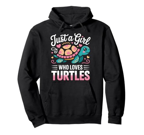 Turtle Reptile Nur EIN Mädchen, das Schildkröten liebt Pullover Hoodie von Turtle Sea Turtle Tortoise Water Turtle Turtles