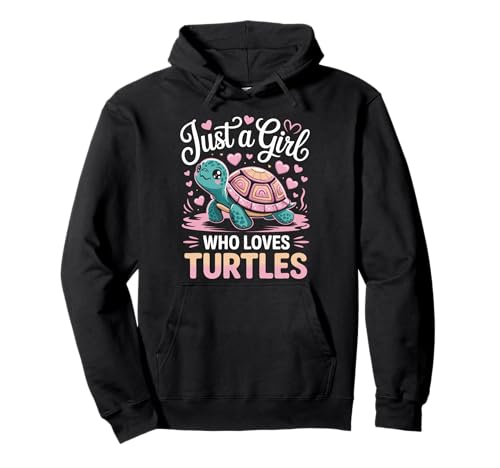 Turtle Reptile Nur EIN Mädchen, das Schildkröten liebt Pullover Hoodie von Turtle Sea Turtle Tortoise Water Turtle Turtles