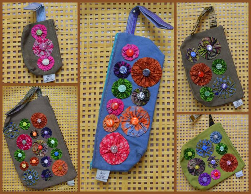 Boho Yoyo Rechteck Taschen von TurtleHandBatik