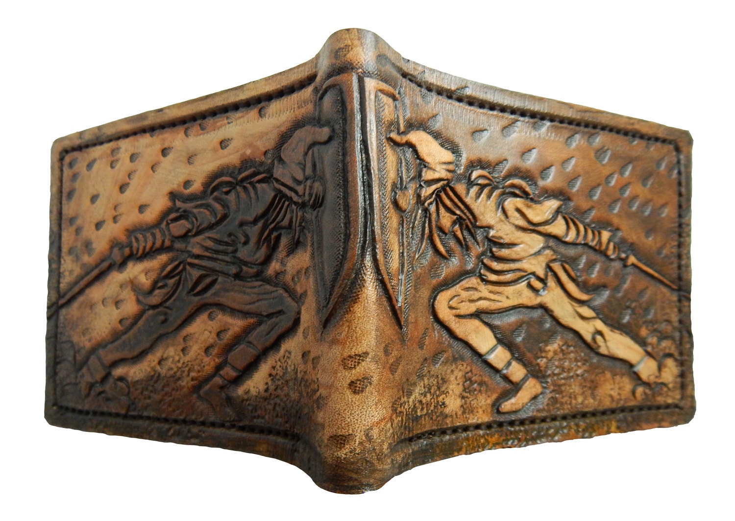 Dark Link Leder Geldbörse - Braune Version Bifold Wallet Handgefertigte Legend Of Zelda Dark Link Leder Geldbörse - Braune Version Bifold Wallet Handgefertigte Legend Of Zelda von TurtleVillageKraft