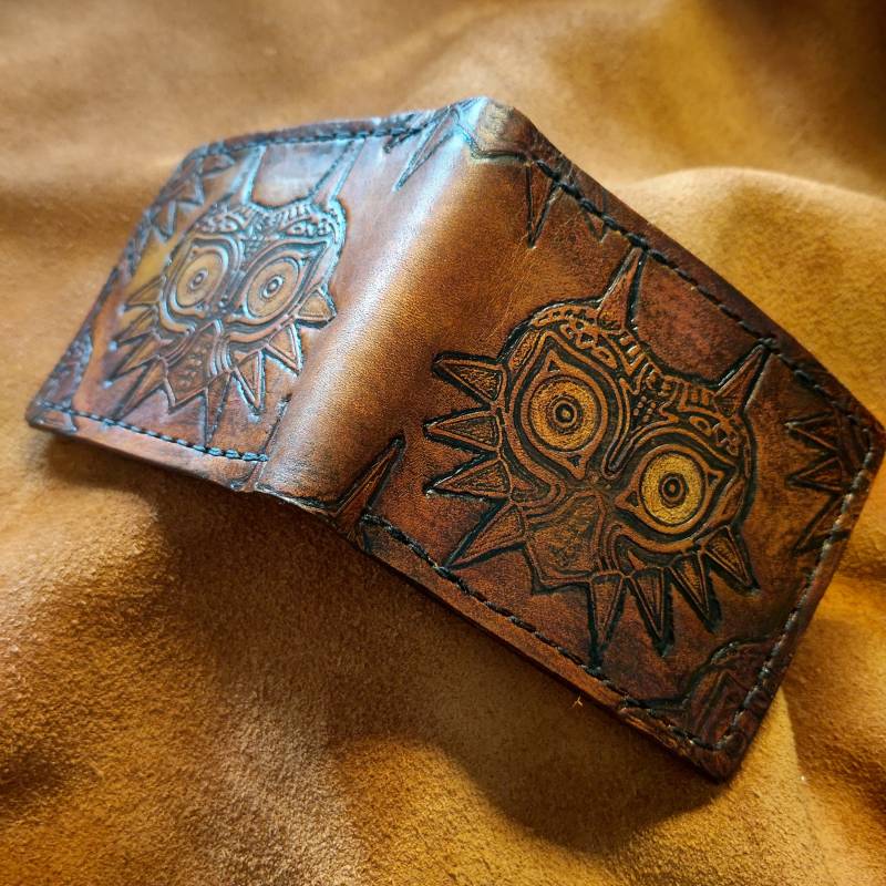 Knightmare Majora Leder Geldbörse - Handgefertigte Legend Of Zelda Link Wallet von TurtleVillageKraft