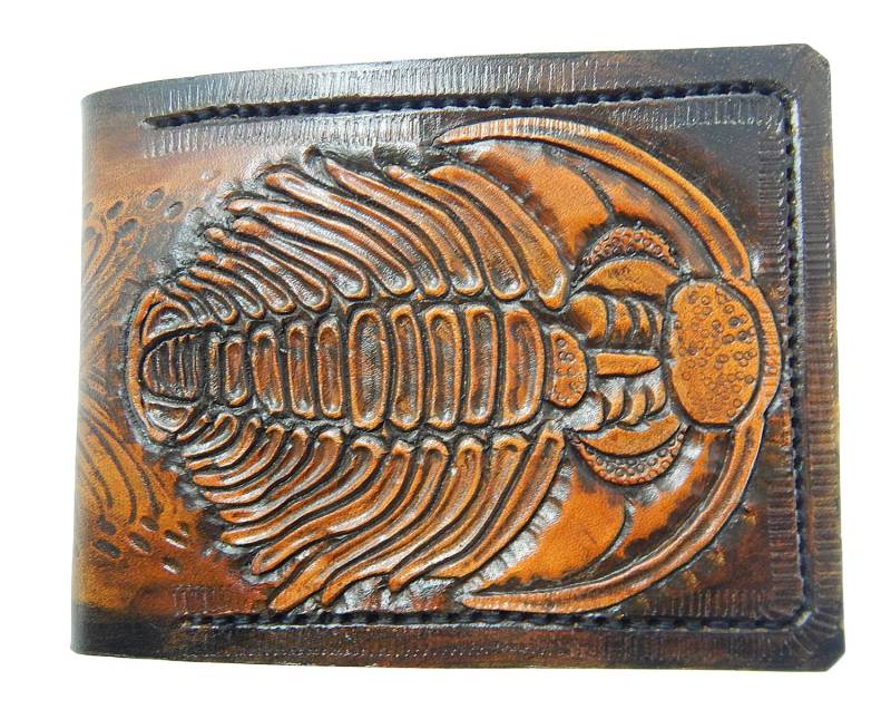 Trilobit Fossilien - Leder Geldbörse Handgemachtes Portemonnaie Trilobit Fossilien - Leder Geldbörse Handgemachtes Portemonnaie von TurtleVillageKraft