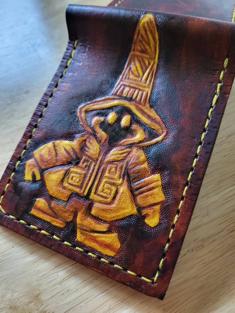 Vivi Ornitier - Handgefertigte, Zweifache Brieftasche Aus Leder Final Fantasy Inspirierte von TurtleVillageKraft