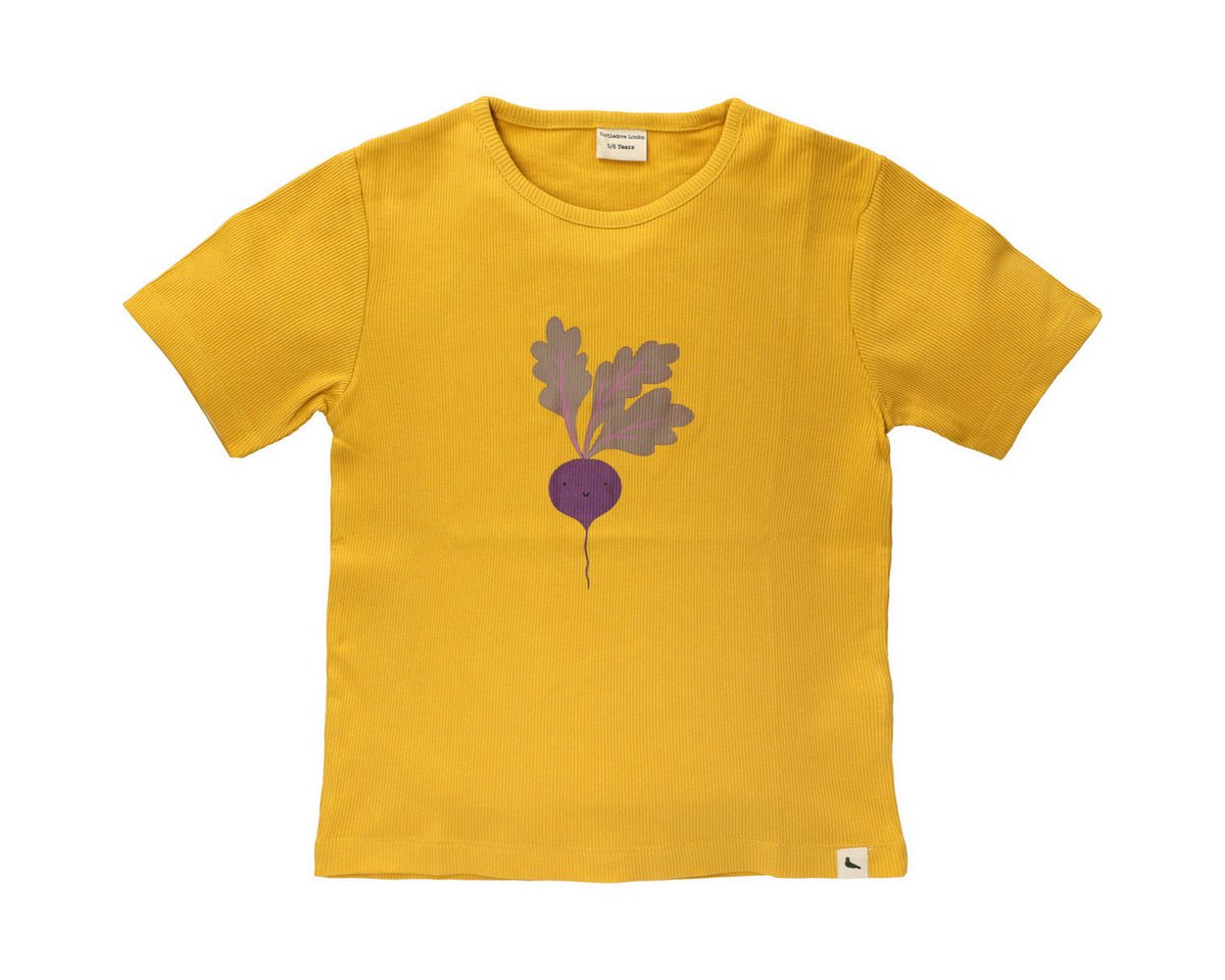 Turtledove London T-Shirt Radieschen Unisex Kinder (1-tlg) Shirt, Oberteil, Leibchen, Funktionsshirt, Shortsleeve Shirt von Turtledove London