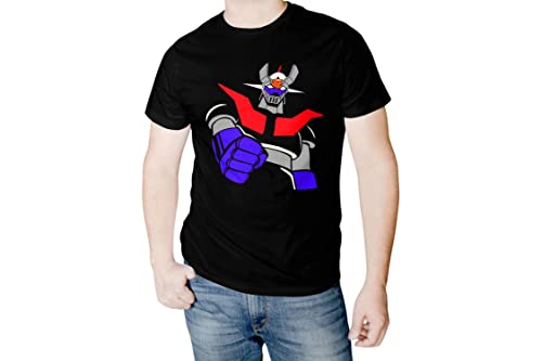 TusPersonalizables Mazinger Z Manschette T-Shirt aus Baumwolle, Schwarz , L von TusPersonalizables