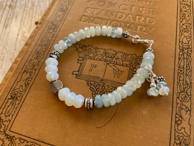 Aquamarin Perlen Armband - Edelstein Schmuck Aquamarin Perlen Armband - Edelstein Schmuck von TuscanRoad