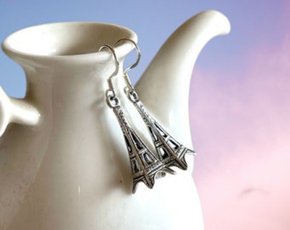 Silber Eiffelturm Ohrringe - Sterling Paris Silber Eiffelturm Ohrringe - Sterling Paris von TuscanRoad